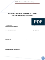 Method Statement For Cable Laying 03