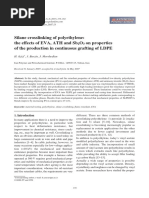 Silane Crosslinking of Polyethylene: The Effects of EVA, ATH and SB O On Properties of The Production in Continuous Grafting of LDPE