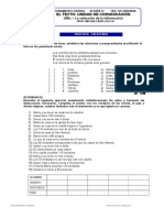 Practica Calificada Texto Unidad de Comunicación 1ro