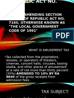 Amusement Tax