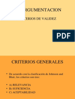 Criterios de Validez