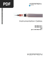 Instrumentation Cables: BS 5308, Part 1 BS 5308, Part 2 and Gen. To BS 5308, Part 1