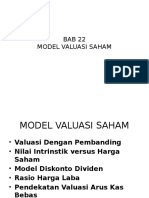 BAB 22 Model Valuasi Saham