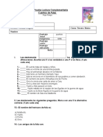 Prueba Lectura Complementaria Cuento de Adas