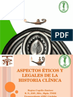 Aspectos Éticos y Legales de La Historia Clínica