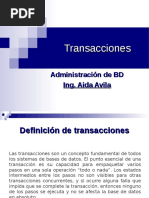 Transacciones en MySQL