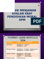 Teknik Menjawab Moral SPM