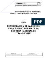 Plan Especifico de Seguridad Industrial Proinco