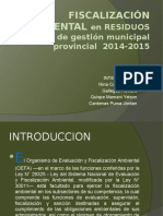 Fiscalización Ambiental en Residuos Solidos de Gestión Municipal