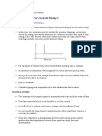 Definite Time Overcurrent Relays