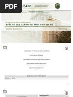 Temas Selectos de Matematicas