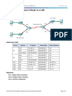 6.4.3.3 Packet Tracer - Connect A Router To A LAN