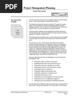 PM3.11 Planning Plan Format