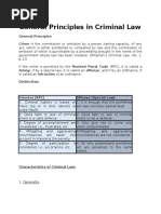 General Principles in Criminal Law