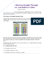 The Difference Between Straight Through, Crossover, and Rollover Cables