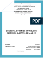 Diseño Del Sistema de Distribución de Energía Eléctrica de La Ud-339