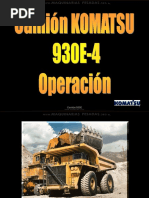 Curso Camion Minero 930e 4 Komatsu Sistemas Estructura Controles Paneles Simbolos Tecnicas Operacion Inspeccion