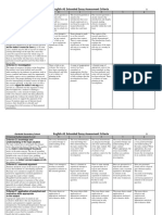 English A1 Assessment Criteria EE