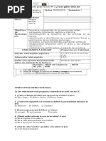 Evaluación Plan Lector #2 Libro ¡Ya No Quiero Decir No!