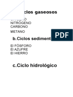 Ciclos Biogeoquimicos