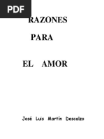 Razones para El Amor - Martin Descalzo