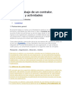 Área de Trabajo de Un Contralor