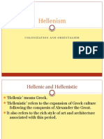 Hellenism: Colonization and Orientalism