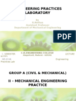 Engineering Practices Laboratory: by R.Nathan Assistant Professor Department of Mechanical Engineering