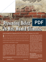 Preventing Defect Claims in Hot, Humid Climates