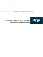 Comparative Study Between Private Sector Banks and Public Sector Banks