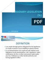 Subsidiary Legislation PDF