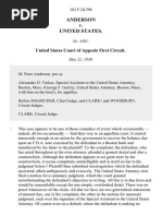 Anderson v. United States, 182 F.2d 296, 1st Cir. (1950)