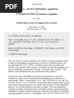 Ernest L. Allen v. United States, 349 F.2d 362, 1st Cir. (1965)