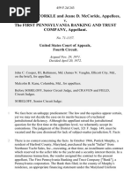 William R. McCorkle and Jeane D. McCorkle v. The First Pennsylvania Banking and Trust Company, 459 F.2d 243, 1st Cir. (1972)