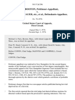 Francis Booton v. Dorothy W. Hanauer, Etc., 541 F.2d 296, 1st Cir. (1976)