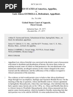 United States v. Luis Alicea Estrella, 567 F.2d 1151, 1st Cir. (1977)