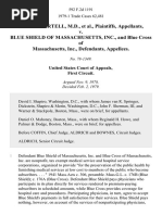 James P. Kartell, M.D. v. Blue Shield of Massachusetts, Inc., and Blue Cross of Massachusetts, Inc., 592 F.2d 1191, 1st Cir. (1979)