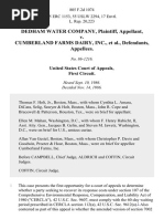 Dedham Water Company v. Cumberland Farms Dairy, Inc., 805 F.2d 1074, 1st Cir. (1986)