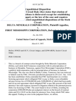 Delta Minerals Corporation v. First Mississippi Corporation, 815 F.2d 702, 1st Cir. (1987)