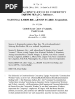 Union de La Construccion de Concreto Y Equipo Pesado v. National Labor Relations Board, 10 F.3d 14, 1st Cir. (1993)