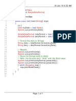 Import Import Class Public Static Void Try New: Date Simpledateformat