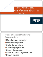 Export Marketing and Promotional Organisations in India