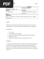 Actividad 4. Desarrollo de Estructura de Precios