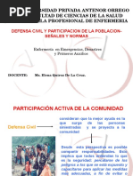 Defensa Civil Participación de La Poblacion