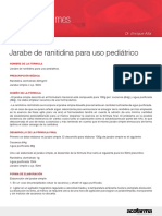 Jarabe de Ranitidina Param Uso Pediatrico