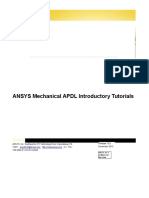 Ansys: ANSYS Mechanical APDL Introductory Tutorials