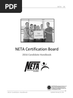 2016 NETA Exam Candidate Handbook