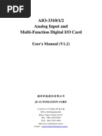 AIO-3310/1/2 Analog Input and Multi-Function Digital I/O Card