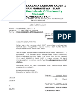 Proposal LK 1 Hmi Komisariat Fkip Cabang Tarakan