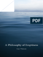 Watson, Gay - A Philosophy of Emptiness